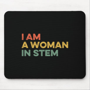 Am A Woman In Stem Steminist Science Feminist Math Mouse Mat