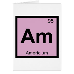 Am - Americium Chemistry Periodic Table Symbol