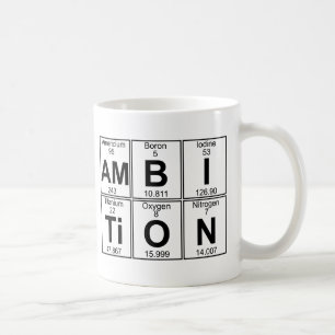 Am-B-I-Ti-O-N (ambition) - Full Coffee Mug