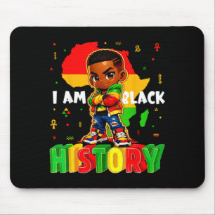 Am black history african american boys black mouse mat