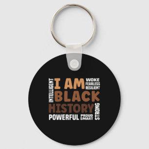 Am Black History Strong-proud Black History Month Key Ring