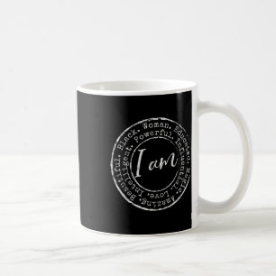 Am Black Woman Educated Gift Black History Month Q Coffee Mug