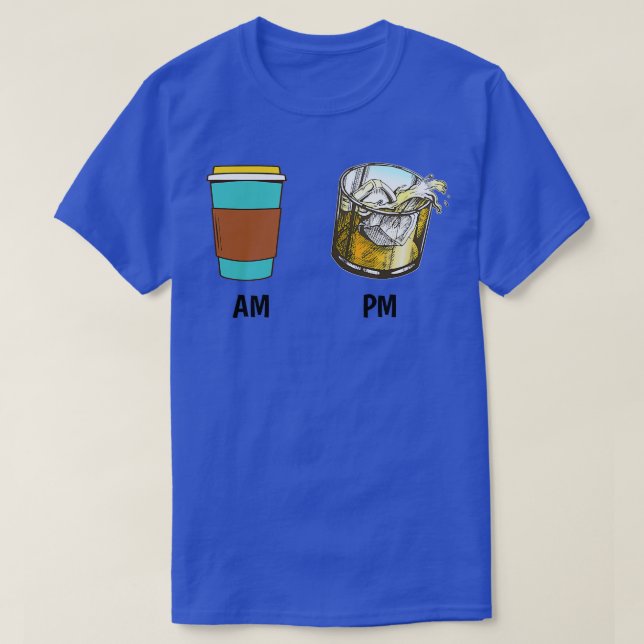 AM Coffee PM Win  - 7  T-Shirt (Design Front)