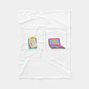 Am Earning Summer Break Teacher Last Day Of School Fleece Blanket