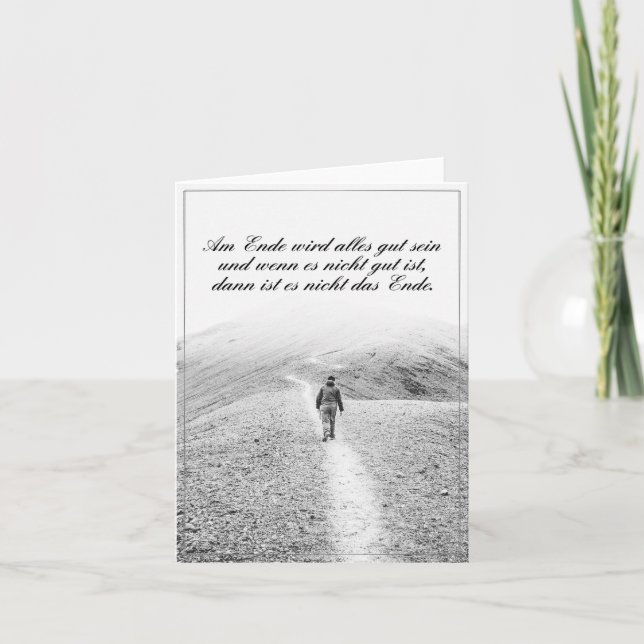 Am Ende wird alles gut sein Card (Front)