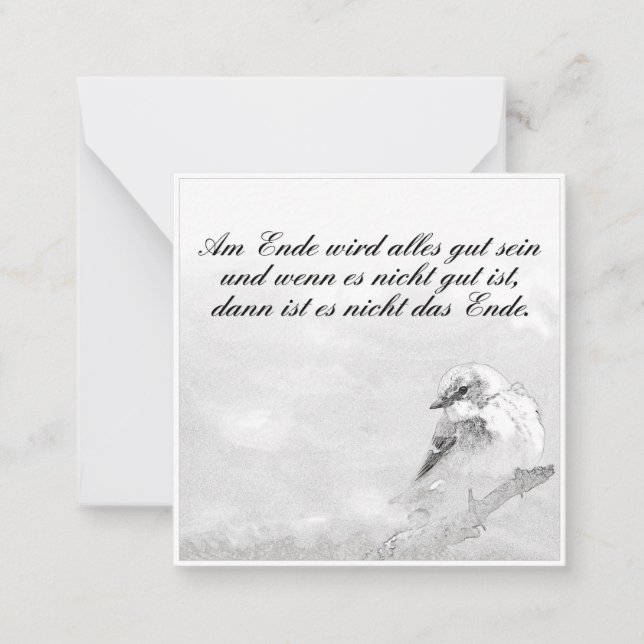 Am Ende wird alles gut sein Card (Front)