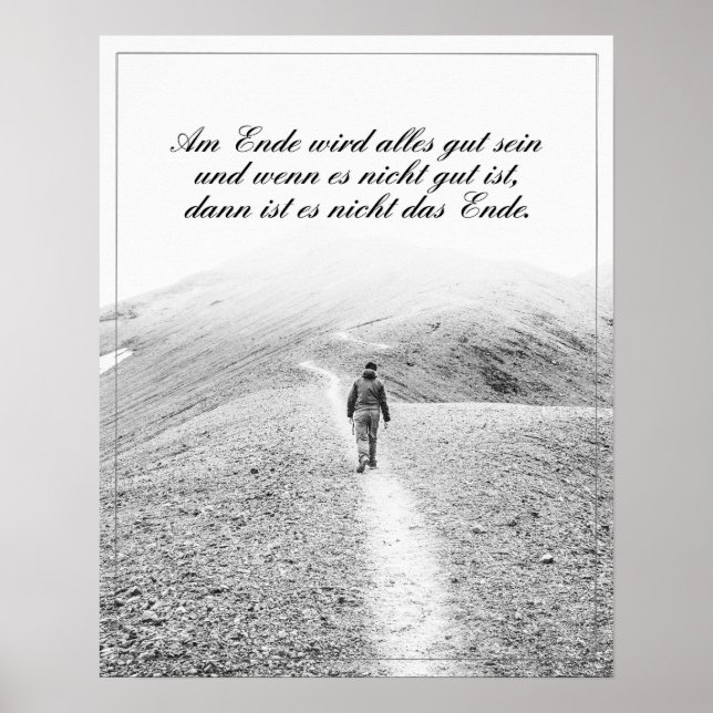 Am Ende wird alles gut sein Poster (Front)
