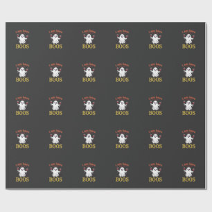 Am Here Boos Halloween Ghost Wine Glasses Spider W Wrapping Paper