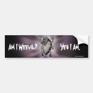 Am I Weevil Heavy Metal Cartoon Bumper Sticker