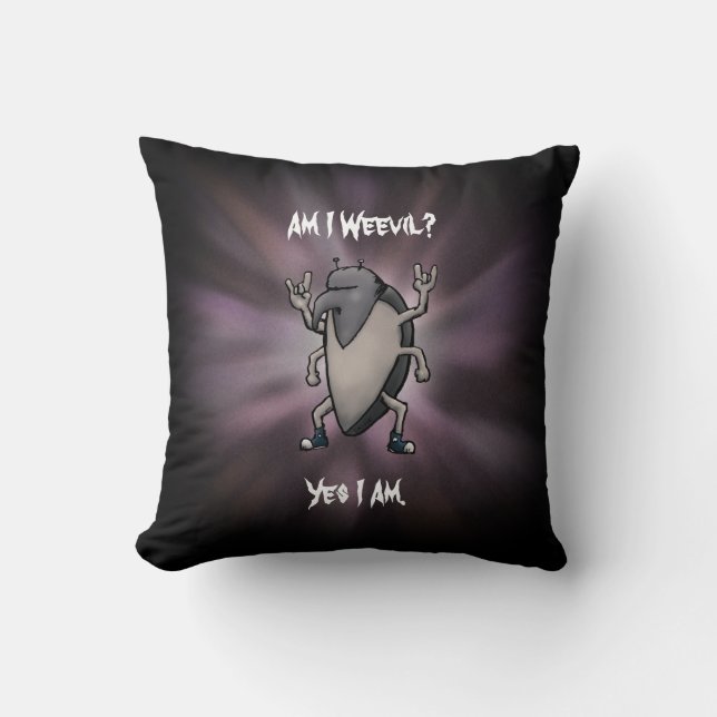 Am I Weevil Heavy Metal Cartoon Cushion (Front)