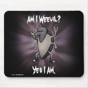 Am I Weevil Heavy Metal Cartoon Mouse Mat