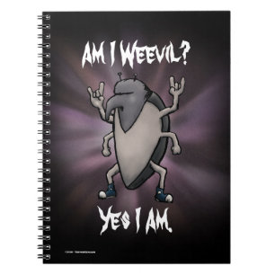 Am I Weevil Heavy Metal Cartoon Notebook