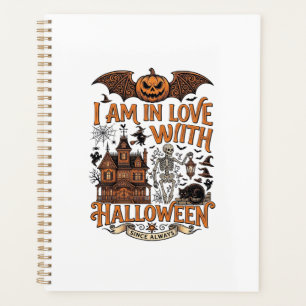 Am Love Halloween Haunted House Skeleton Pumpkin_1 Planner