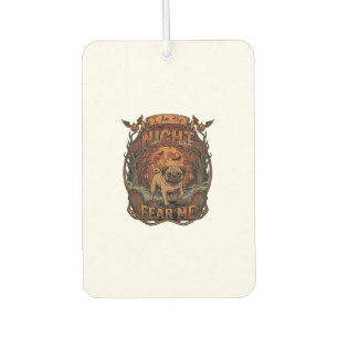 Am Night Fear Me Pug Halloween Moon_1 Car Air Freshener