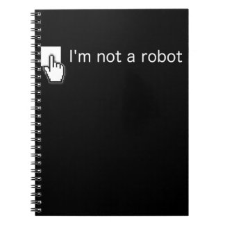 Am Not Robot Funny Computer Programmer Geek Gift Notebook