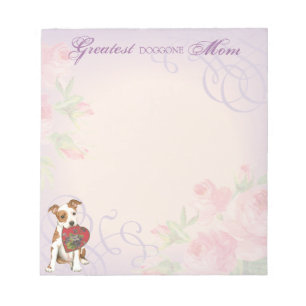 Am Staff Heart Mum Notepad