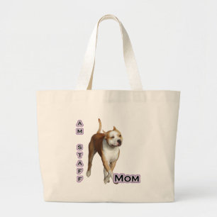 Am Staff Mum 4 Large Tote Bag