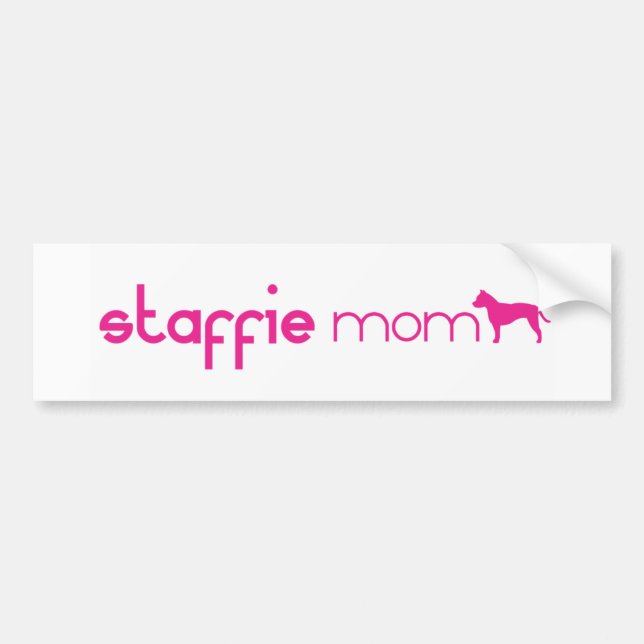 Am Staffordshire Terrier Mum Bumper Sticker (Front)