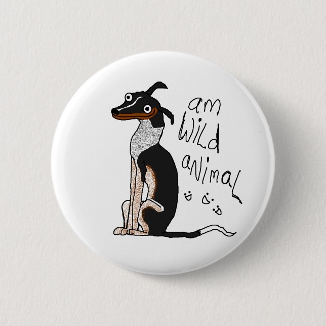 Am Wild Animal 6 Cm Round Badge (Front)