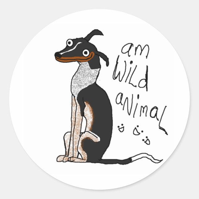 Am Wild Animal Classic Round Sticker (Front)
