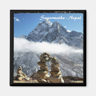 Ama Dablam & Rock Arch, Sagarmatha - Nepal Magnet