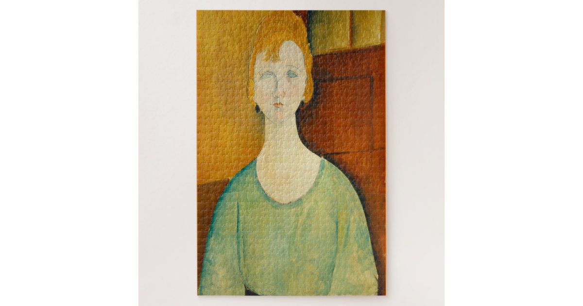 Amadeo modigliani Fine Art painting woman eyes Jigsaw Puzzle Zazzle.co.uk
