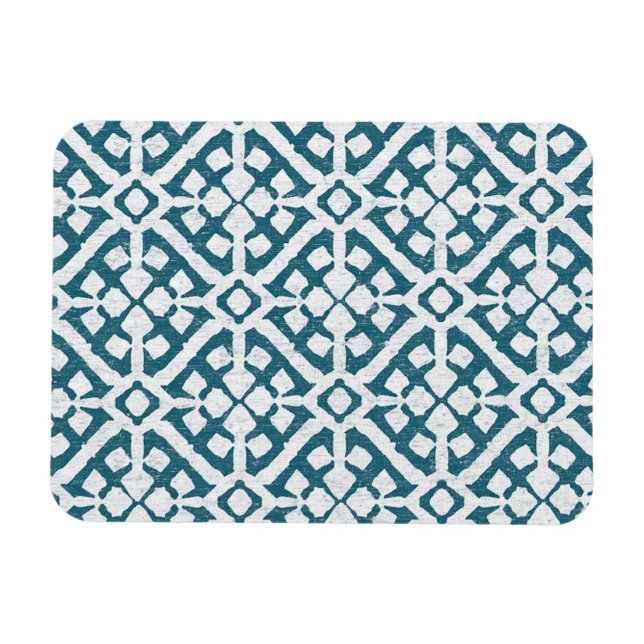 Amadora Blue Pattern Magnet (Horizontal)