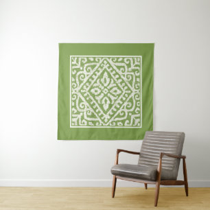 Amadora Green Pattern Tapestry