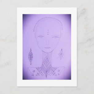 Amal Galactic Portrait Art Postcard