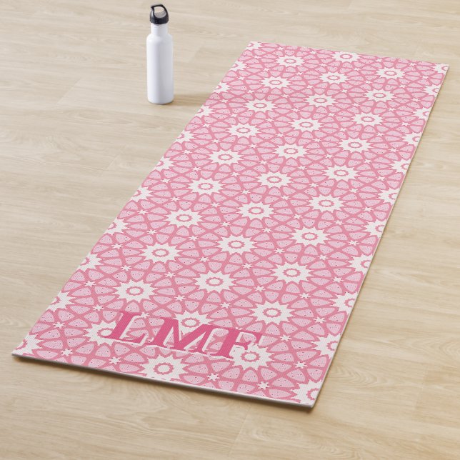 Amal Star Lattice in Pink Personalised Yoga Mat (In Situ)