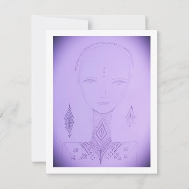 Amal Unique Colourful Portrait Card (Front)