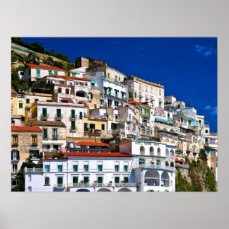 Amalfi Architecture Poster