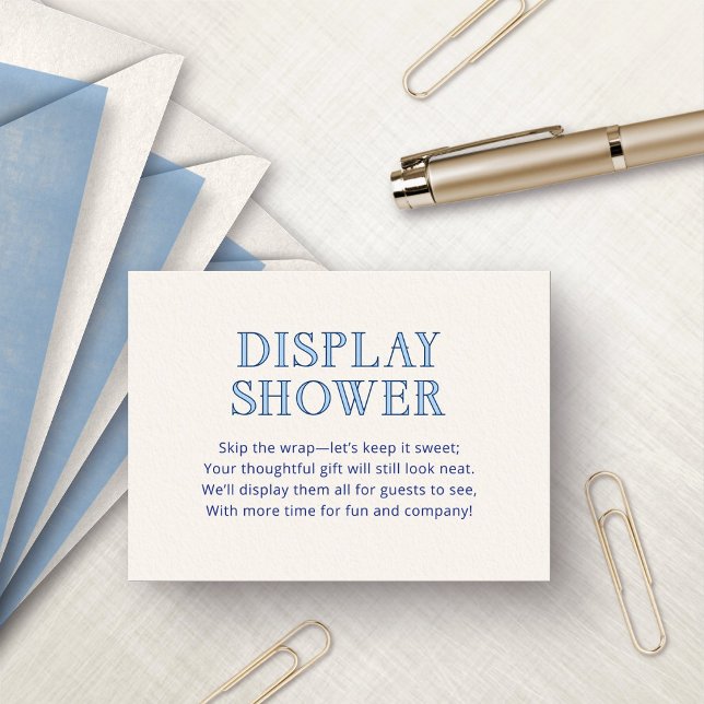 Amalfi Blue Yellow Display Shower Enclosure Card (Creator Uploaded)