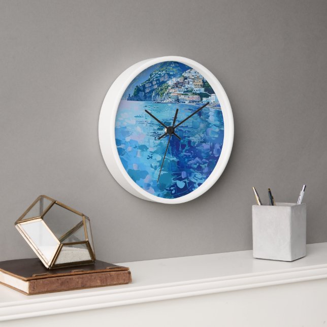 Amalfi Blues Clock (Office)