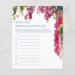 Amalfi bridal shower games where did they go