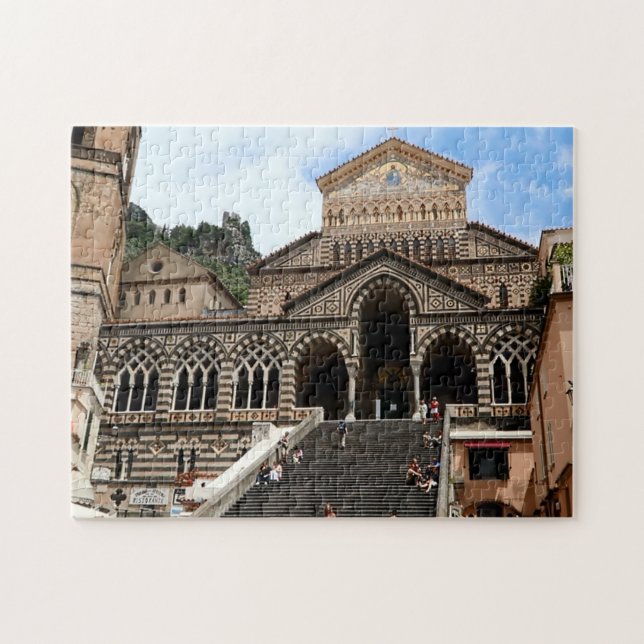 Amalfi cathedral, Italian Duomo Italy scenery Jigsaw Puzzle (Horizontal)