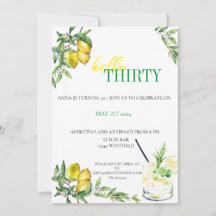 Amalfi Citrus Invitation - Birthday