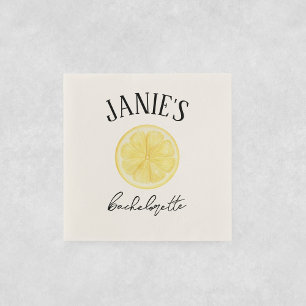 Amalfi Coast Bachelorette Party Lemon Napkin