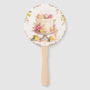 Amalfi Coast Birthday Celebration Mediterranean Hand Fan