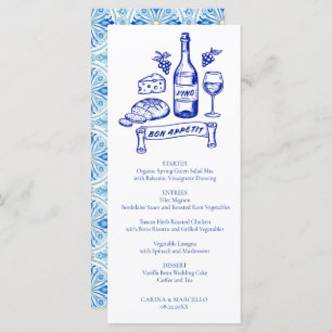 Amalfi Coast Bon Appetit Wine & Cheese Wedding Menu