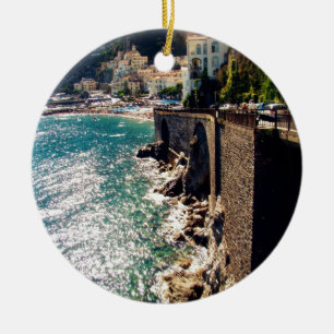 Amalfi Coast Ceramic Tree Decoration