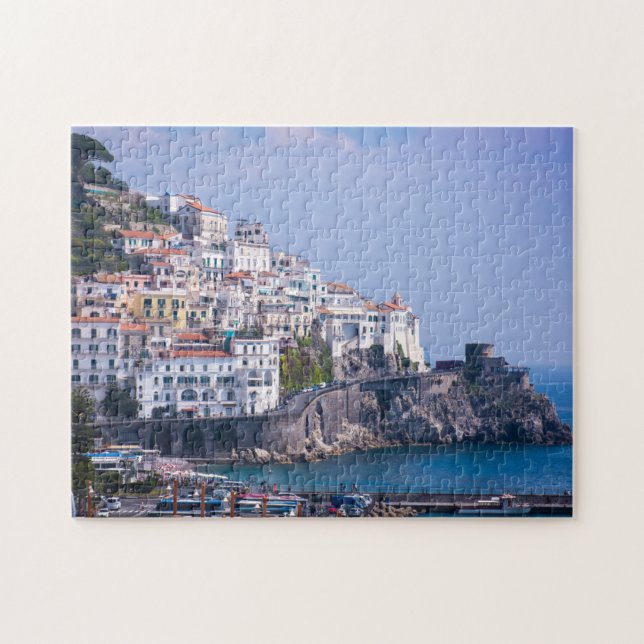 Amalfi Coast Cinque Terre Italy scenic summer Jigsaw Puzzle (Horizontal)