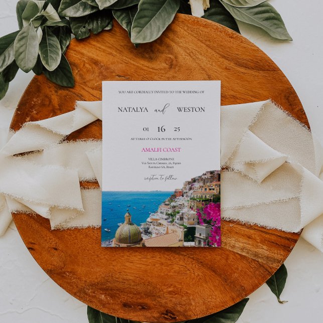 Amalfi Coast Destination Wedding Invitation (Creator Uploaded)