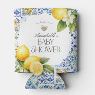 Amalfi Coast Italian Baby Shower Favour Barware Can Cooler