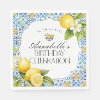 Amalfi Coast Italian Birthday Party Table Decor
