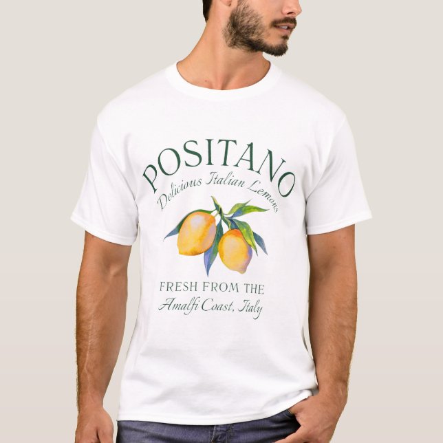  Amalfi Coast Italian Lemons Italian Town T-Shirt (Front)