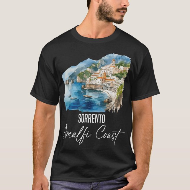  Amalfi Coast Italian Summer Vacation Positano  T-Shirt (Front)