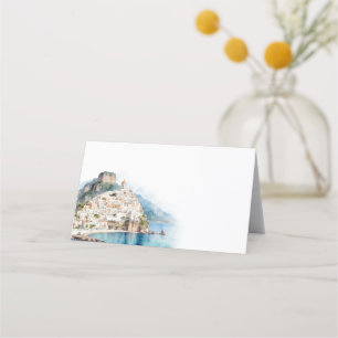 Amalfi Coast Italian Wedding  Place Card