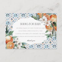 Amalfi Coast Italy Books for Baby Invite Insert