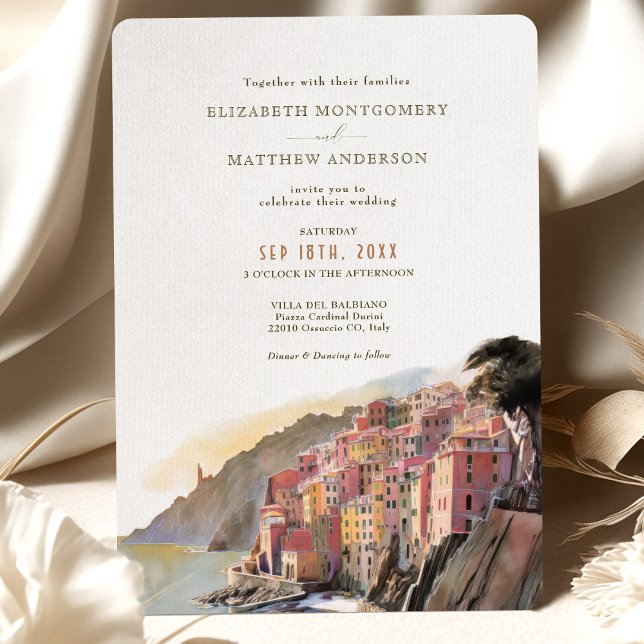 Amalfi Coast Italy Destination Wedding Invitation (Creator Uploaded)